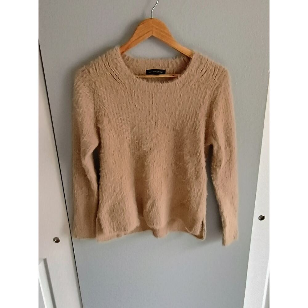 Retro Neutral Fuzzy Sweater women's size small banana Republic